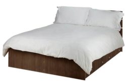 HOME Bedford Kingsize 4 Drawers Bed Frame - Walnut